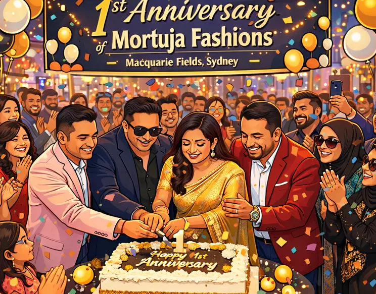 Mortuza Fashions celebrates its first anniversary at Macquarie Fields, Sydney