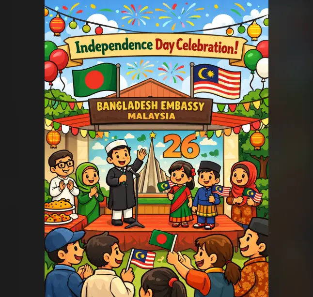 Independence Day celebration at Bangladesh Embassy in Malaysia
