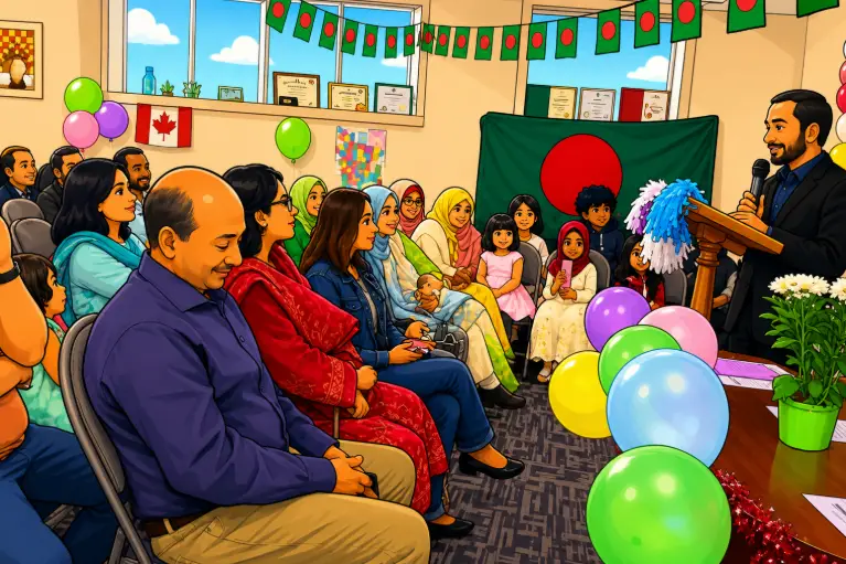 Calgary Bangla School graduation held in a festive atmosphere