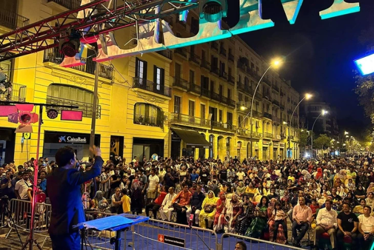 Open concert in Barcelona